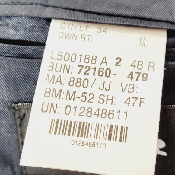 Kasper black blazer suit jacket wool Size 48R - Picture 8 of 8